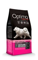 Optimanova puppy sensitive zalm en aardappel 12kg let Op: THT mei 2024