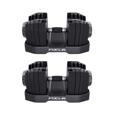 Verstelbare Dumbbellset - Focus Fitness Shift - 2 x 24 kg