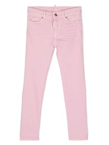 DSQUARED2 KIDS jean Twiggy à coupe droite - Rose