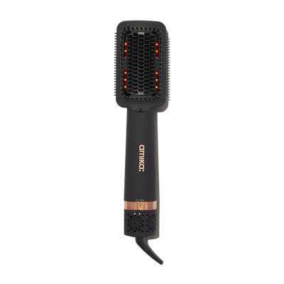 amika double agent, 2-in-1 blow dryer + straightening brush