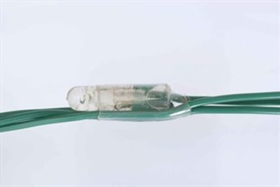 Ketting LED verlichting blauw 30 meter in lijn 12V