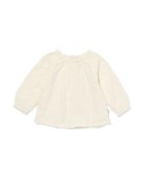 HEMA Newborn T-shirt Mousseline Gebroken Wit (gebroken wit)