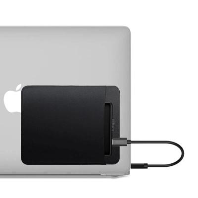 Adhesive Pouch/Pocket for Laptops - Black