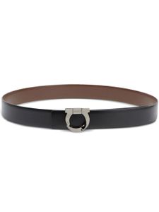 Ferragamo ceinture en cuir à design réversible - Noir