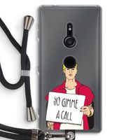 Gimme a call: Sony Xperia XZ2 Transparant Hoesje met koord