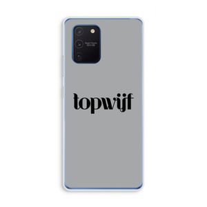 Topwijf Grijs Zwart: Samsung Galaxy Note 10 Lite Transparant Hoesje
