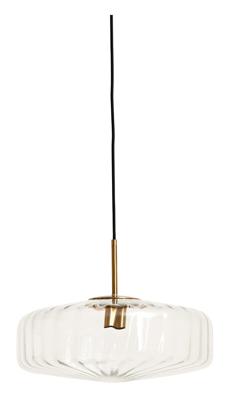 Light & Living Hanglamp 'Pleat' Glas, 30cm, kleur Transparant