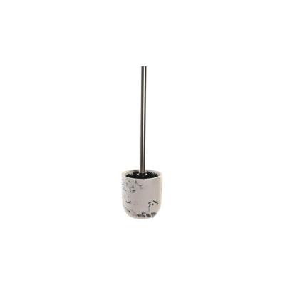Toiletborstel DKD Home Decor Zwart Cement Wit 10 x 10 x 36 cm
