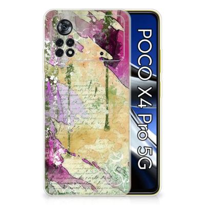 Smartphone hoesje Xiaomi Poco X4 Pro 5G Letter Painting Smartphone hoesje Xiaomi Poco X4 Pro 5G Letter Painting