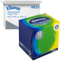 Facial tissues kleenex kubus 3laags 56 vel wit | 12 stuks