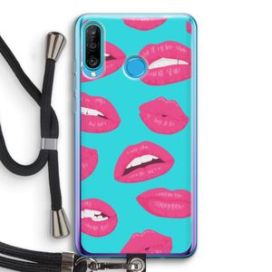Bite my lip: Huawei P30 Lite Transparant Hoesje met koord