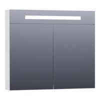 Brauer Promise Deluxe Spiegelkast - 120 cm - met Directe Verlichting - 2 Dubbelzijdige Spiegeldeuren - Mat Wit