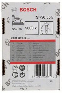 Bosch Accessoires Nagel met verzonken kop SK50 35mm | 1.2mm - 2608200515