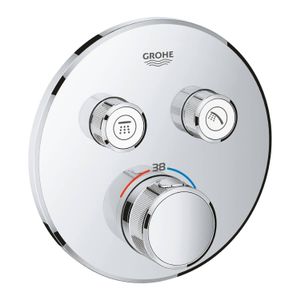 GROHE THERMOSTAT FOR CONCEALED INSTALLATION WITH 2 VALVES Badkuip & douche Chroom