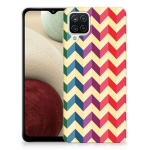 Samsung Galaxy A12 TPU bumper Zigzag Multi Color