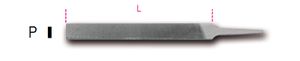Beta Platte halfzoete vijlen, zonder handgreep 1718A10/P - 017180045