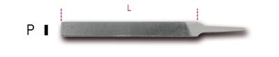 Beta Platte halfzoete vijlen, zonder handgreep 1718A10/P - 017180045