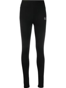 Ea7 Emporio Armani legging à logo imprimé - Noir