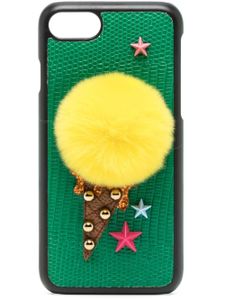 Dolce & Gabbana coque d'iPhone 7 à ornements - Vert