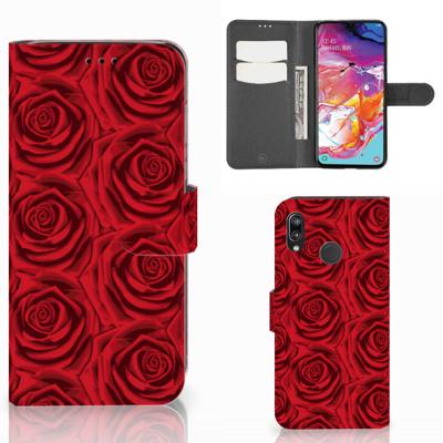 Samsung Galaxy A70 Hoesje Red Roses Samsung Galaxy A70 Hoesje Red Roses
