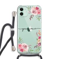 Rozen: iPhone 11 Transparant Hoesje met koord Rozen: iPhone 11 Transparant Hoesje met koord