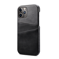 iPhone 14 Plus hoesje - Backcover - Pasjeshouder - Portemonnee - Kunstleer - Zwart - thumbnail