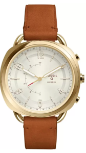 Horlogeband Fossil FTW1201 Leder Cognac 16mm