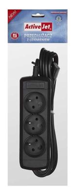 Activejet 3GNU - 3M - C power uitbreiding 3 AC-uitgang(en) Binnen Zwart