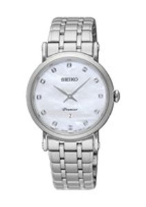 Seiko horlogeband SXB433P1 / 7N89 0AY0 Staal Zilver 16mm