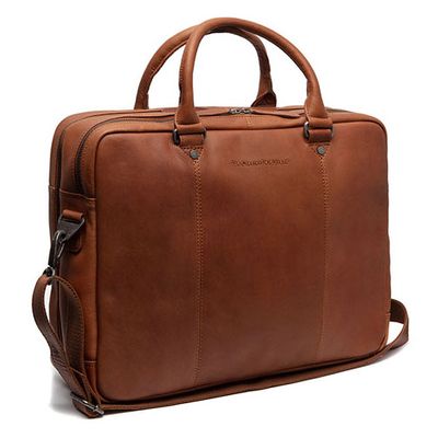 Chesterfield Laptoptas Boston 17&apos;&apos; Cognac