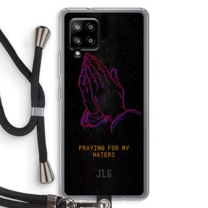 Praying For My Haters: Samsung Galaxy A42 5G Transparant Hoesje met koord