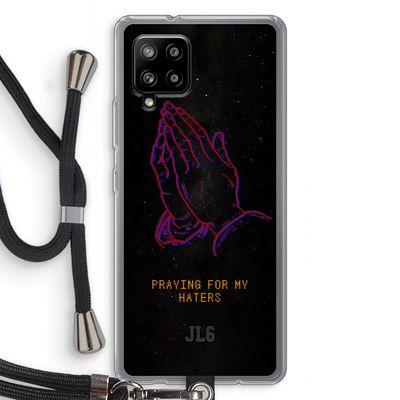 Praying For My Haters: Samsung Galaxy A42 5G Transparant Hoesje met koord
