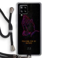 Praying For My Haters: Samsung Galaxy A42 5G Transparant Hoesje met koord
