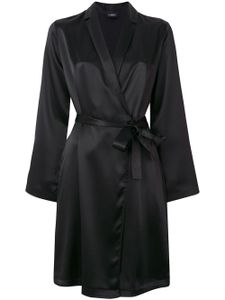 La Perla robe de chambre en soie - Noir