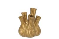 Aglio gouden vaas 13x16cm