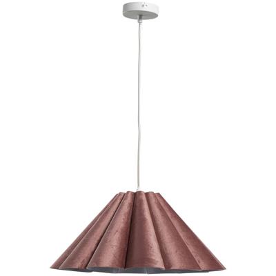 Leen Bakker - Hanglamp Ays E27 - 120xØ45 Cm - Stof/Metaal/Kunststof - Roze
