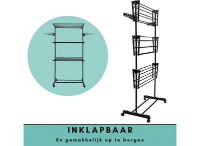 Niceey Droogtoren - 45m drooglengte - Wasrek inklapbaar