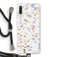 Terrazzo N°8: Samsung Galaxy A70 Transparant Hoesje met koord