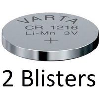 2 Stuks (2 Blisters a 1 st) Varta CR1216 Wegwerpbatterij Lithium - thumbnail