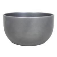 Mica Decorations Plantenpot - zilverkleurig - keramiek - 26 x 14 cm   -