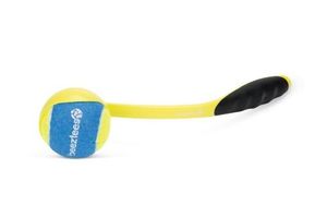 Beeztees fetch tennis ball launcher - hondenspeelgoed - geel - 31 cm