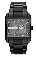 Horlogeband Armani Exchange AX2202 Staal Zwart 28mm