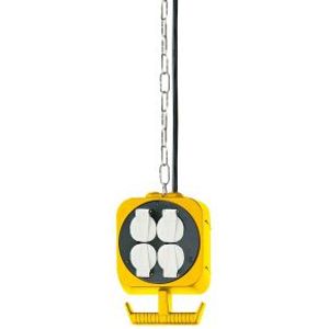 Brennenstuhl 1151760 power uitbreiding 5 m 2 AC-uitgang(en) Zwart, Wit, Geel