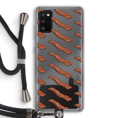 Bacon to my eggs #2: Samsung Galaxy A41 Transparant Hoesje met koord