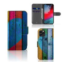 Apple iPhone 11 Pro | Book Style Case | Wood Heart - Cadeau voor je Vriend