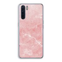 Roze marmer: Oppo A91 Transparant Hoesje