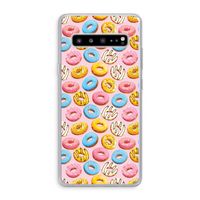 Pink donuts: Samsung Galaxy S10 5G Transparant Hoesje