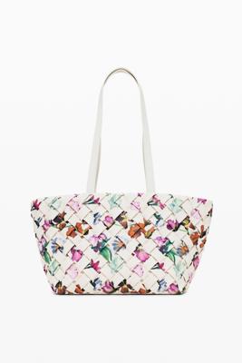 Bloemenhandtas - WHITE - U