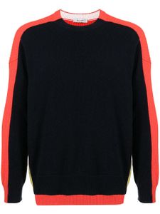 Valentino Garavani pull colour block en laine vierge - Rouge