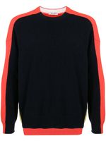 Valentino Garavani pull colour block en laine vierge - Rouge - thumbnail